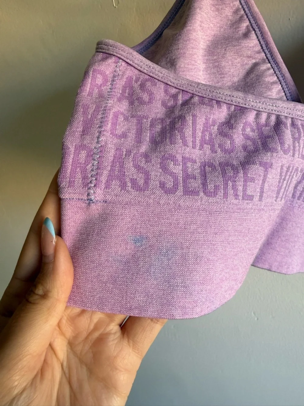 NWT Victorias Secret Purple Logo Bralette size Large - Picture 3 of 4